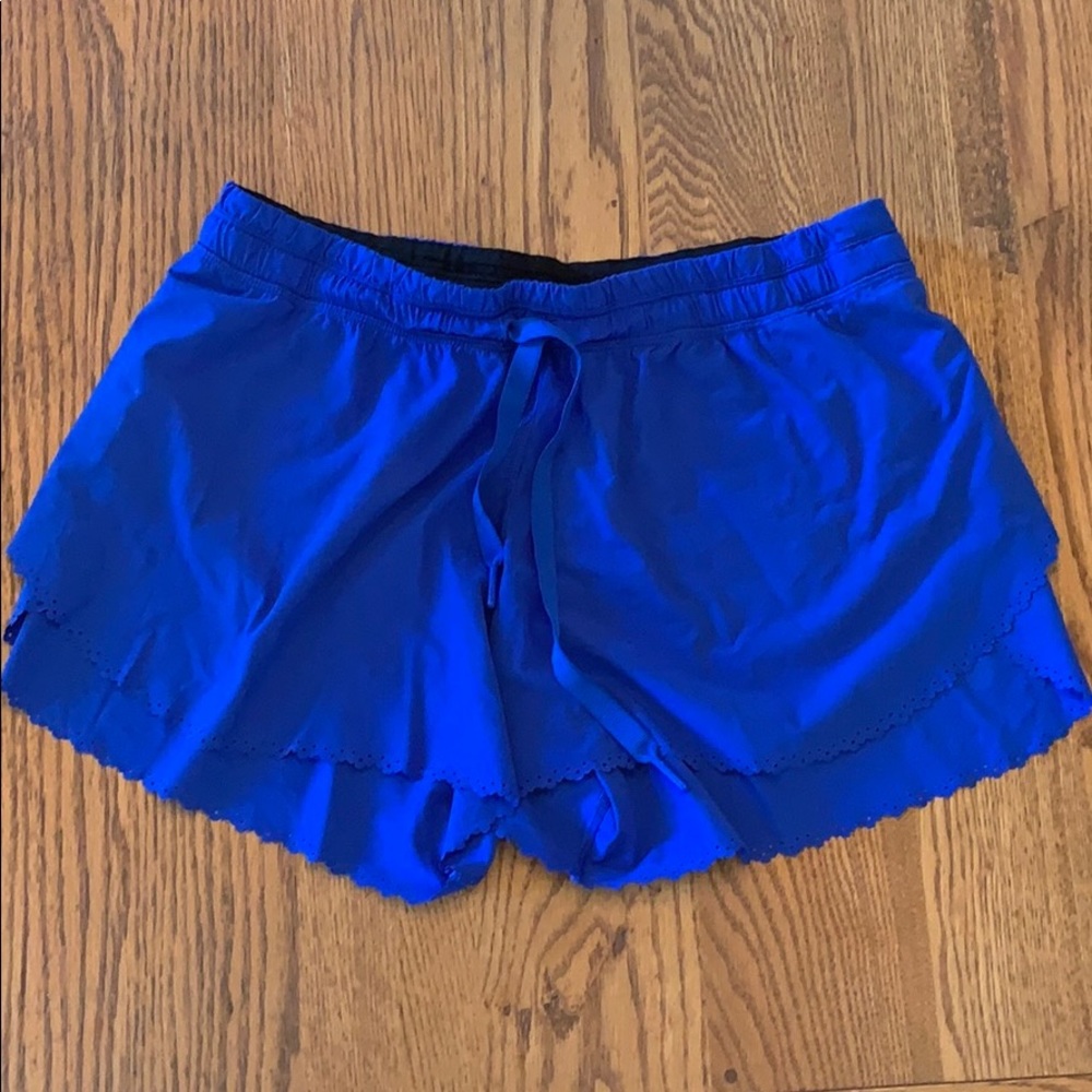 Blue Lululemon shorts size 6